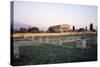 Temple of Poseidon at Sunset-null-Stretched Canvas