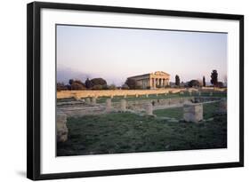 Temple of Poseidon at Sunset-null-Framed Photographic Print