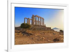 Temple of Poseidon, Cape Sounion, Attica, Greece-Marco Simoni-Framed Photographic Print