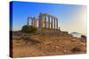 Temple of Poseidon, Cape Sounion, Attica, Greece-Marco Simoni-Stretched Canvas