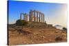 Temple of Poseidon, Cape Sounion, Attica, Greece-Marco Simoni-Stretched Canvas