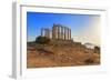 Temple of Poseidon, Cape Sounion, Attica, Greece-Marco Simoni-Framed Photographic Print