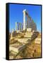 Temple of Poseidon, Cape Sounion, Attica, Greece-Marco Simoni-Framed Stretched Canvas