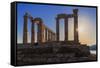 Temple of Poseidon, Cape Sounion, Attica, Greece-Marco Simoni-Framed Stretched Canvas