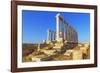 Temple of Poseidon, Cape Sounion, Attica, Greece-Marco Simoni-Framed Photographic Print