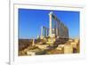 Temple of Poseidon, Cape Sounion, Attica, Greece-Marco Simoni-Framed Photographic Print