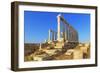 Temple of Poseidon, Cape Sounion, Attica, Greece-Marco Simoni-Framed Photographic Print