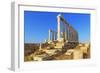 Temple of Poseidon, Cape Sounion, Attica, Greece-Marco Simoni-Framed Photographic Print