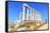 Temple of Poseidon, Cape Sounion, Attica, Greece-Marco Simoni-Framed Stretched Canvas