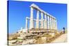 Temple of Poseidon, Cape Sounion, Attica, Greece-Marco Simoni-Stretched Canvas