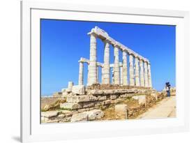 Temple of Poseidon, Cape Sounion, Attica, Greece-Marco Simoni-Framed Photographic Print