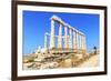 Temple of Poseidon, Cape Sounion, Attica, Greece-Marco Simoni-Framed Photographic Print