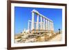 Temple of Poseidon, Cape Sounion, Attica, Greece-Marco Simoni-Framed Photographic Print