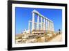 Temple of Poseidon, Cape Sounion, Attica, Greece-Marco Simoni-Framed Photographic Print