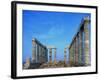 Temple of Poseidon in Greece-Paul Souders-Framed Photographic Print