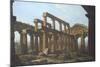 Temple of Poseidon in Paestum-Antonio Joli-Mounted Giclee Print