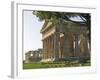 Temple of Poseidon,Temple of Hera Beyond, Paestum, Campania, Italy-Marco Cristofori-Framed Photographic Print