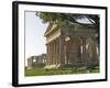 Temple of Poseidon,Temple of Hera Beyond, Paestum, Campania, Italy-Marco Cristofori-Framed Photographic Print