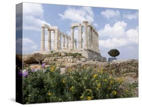 Temple of Poseidon-Richard Nowitz-Stretched Canvas
