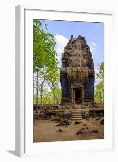 Temple of Prasat Neang Khmau, Dated 9th to 12th Century, Temple Complex of Koh Ker-Nathalie Cuvelier-Framed Photographic Print