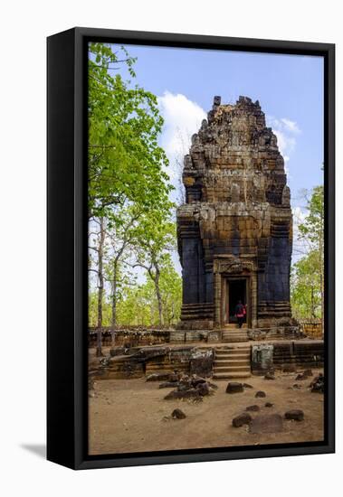 Temple of Prasat Neang Khmau, Dated 9th to 12th Century, Temple Complex of Koh Ker-Nathalie Cuvelier-Framed Stretched Canvas