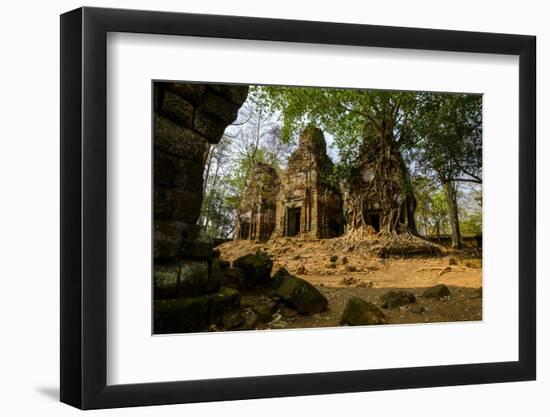 Temple of Prasat Pram (Prasat Bram), Dated 9th to 12th Century, Temple Complex of Koh Ker-Nathalie Cuvelier-Framed Photographic Print