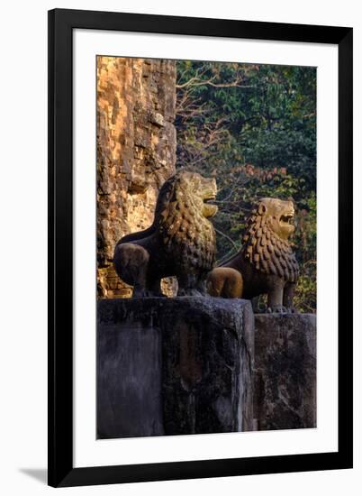 Temple of Prasat Tao Build by King Jayavarman Ii Dated 9th Century, Sambor Prei Kuk-Nathalie Cuvelier-Framed Photographic Print