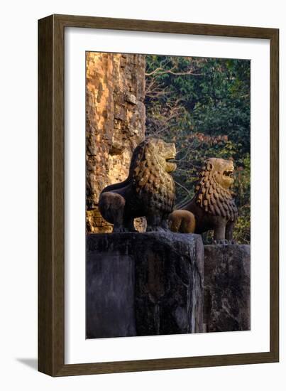 Temple of Prasat Tao Build by King Jayavarman Ii Dated 9th Century, Sambor Prei Kuk-Nathalie Cuvelier-Framed Photographic Print