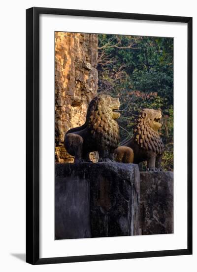 Temple of Prasat Tao Build by King Jayavarman Ii Dated 9th Century, Sambor Prei Kuk-Nathalie Cuvelier-Framed Photographic Print