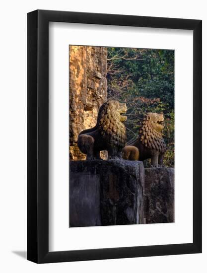 Temple of Prasat Tao Build by King Jayavarman Ii Dated 9th Century, Sambor Prei Kuk-Nathalie Cuvelier-Framed Photographic Print