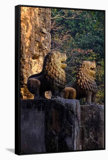 Temple of Prasat Tao Build by King Jayavarman Ii Dated 9th Century, Sambor Prei Kuk-Nathalie Cuvelier-Framed Stretched Canvas