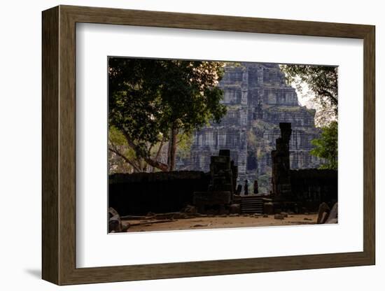 Temple of Prasat Thom (Prasat Kompeng), Dated 9th to 12th Century, Temple Complex of Koh Ker-Nathalie Cuvelier-Framed Photographic Print