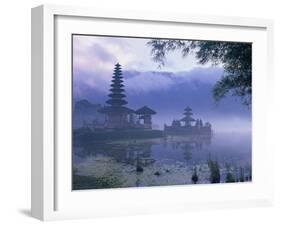 Temple of Pura Ulun Danu Bratan, Bali, Indonesia, Asia-Bruno Morandi-Framed Photographic Print