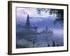 Temple of Pura Ulun Danu Bratan, Bali, Indonesia, Asia-Bruno Morandi-Framed Photographic Print