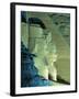 Temple of Ramasses (Ramses) II (Ramses the Great), at Night, Abu Simbel, Nubia, Egypt, Africa-Sylvain Grandadam-Framed Photographic Print