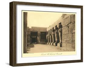 Temple of Ramses III, Karnak-null-Framed Art Print