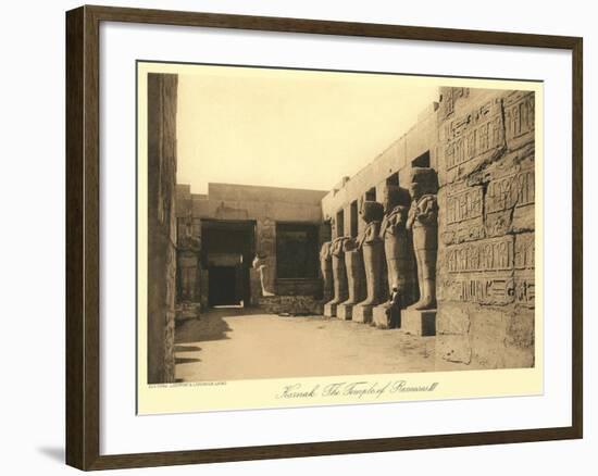 Temple of Ramses III, Karnak-null-Framed Art Print