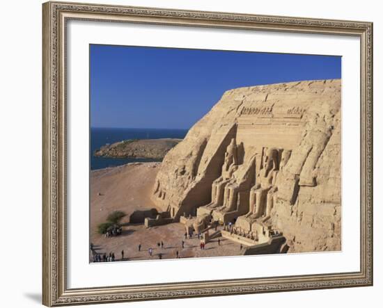 Temple of Re-Herakhte Built for Ramses II, Abu Simel, Nubia, Egypt-null-Framed Photographic Print