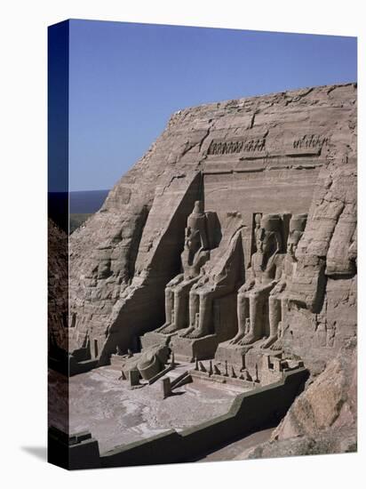 Temple of Re-Herakte Built for Ramses II, Abu Simbel, Unesco World Heritage Site, Nubia, Egypt-G Richardson-Stretched Canvas