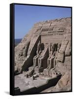 Temple of Re-Herakte Built for Ramses II, Abu Simbel, Unesco World Heritage Site, Nubia, Egypt-G Richardson-Framed Stretched Canvas