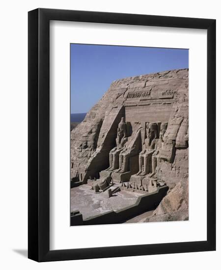 Temple of Re-Herakte Built for Ramses II, Abu Simbel, Unesco World Heritage Site, Nubia, Egypt-G Richardson-Framed Photographic Print