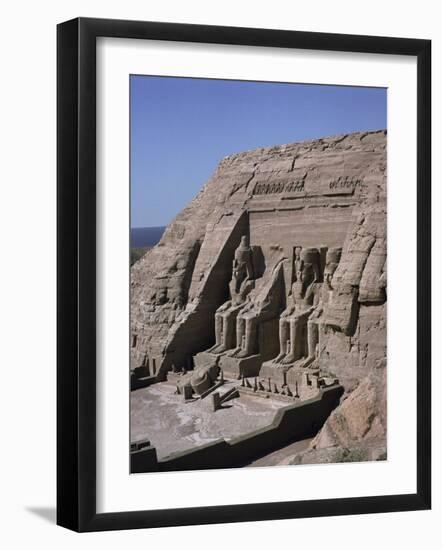 Temple of Re-Herakte Built for Ramses II, Abu Simbel, Unesco World Heritage Site, Nubia, Egypt-G Richardson-Framed Photographic Print