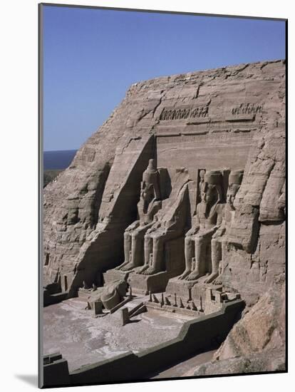 Temple of Re-Herakte Built for Ramses II, Abu Simbel, Unesco World Heritage Site, Nubia, Egypt-G Richardson-Mounted Photographic Print