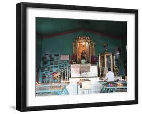 Temple of San Simon, also known as Maximon, Patron Saint of Gamblers and Drunks, San Andres Itzapa-Wendy Connett-Framed Photographic Print