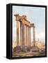 Temple of Saturn, Forum-Alberto Pisa-Framed Stretched Canvas