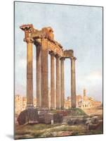 Temple of Saturn, Forum-Alberto Pisa-Mounted Photographic Print