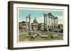 Temple of Saturn, Roman Forum-null-Framed Art Print