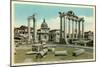 Temple of Saturn, Roman Forum-null-Mounted Art Print