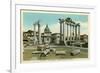 Temple of Saturn, Roman Forum-null-Framed Art Print