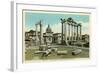 Temple of Saturn, Roman Forum-null-Framed Art Print